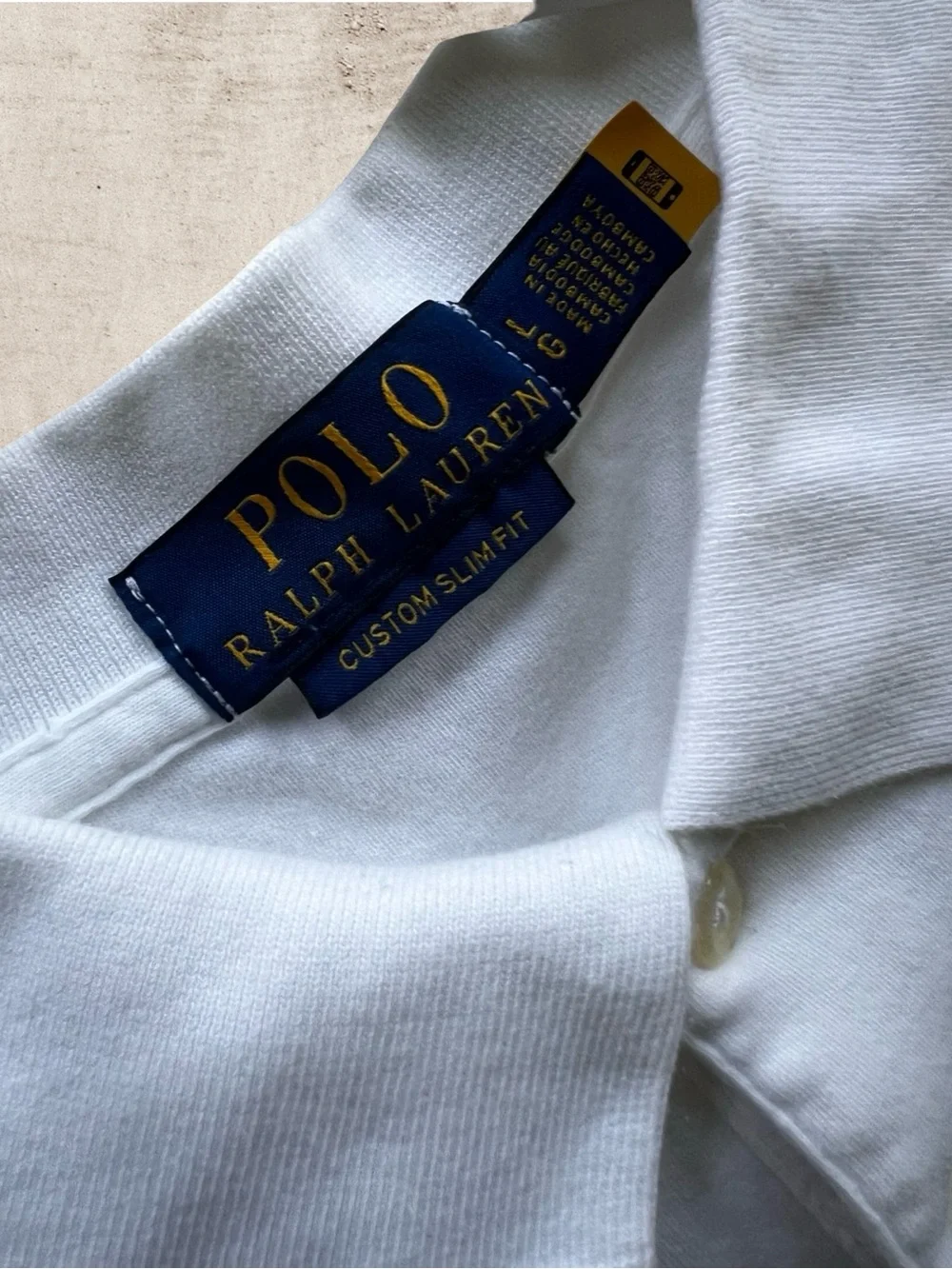 Ralph Lauren White Men’s Polo with Embroidered Pony